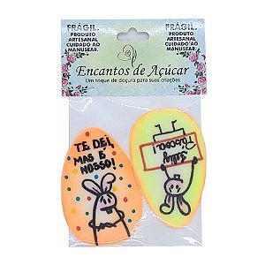 Confeitos de Açúcar Te Dei Mas é Nosso! - 2 unidades - Encanto de Açúcar - Rizzo
