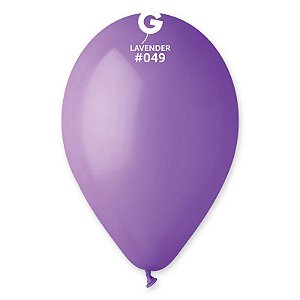 Balão de Festa Látex Liso - Lavender (Lavanda) #049 -  Gemar - Rizzo