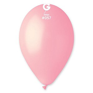 Balão de Festa Látex Liso - Pink #057 -  Gemar - Rizzo
