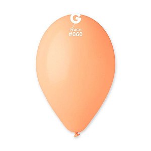 Balão de Festa Látex Liso - Peach (Pêssego) #060 -  Gemar - Rizzo