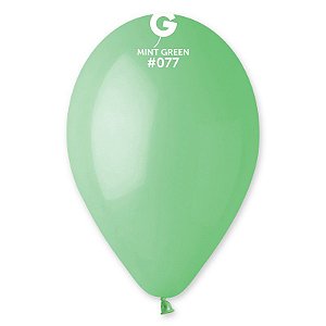 Balão de Festa Látex Liso - Mint (Menta) #077 -  Gemar - Rizzo