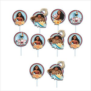 Palitos Decorativos Impresso EVA - Moana - 01unidade - Piffer - Rizzo