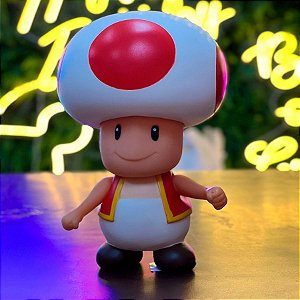 Boneco do Toad Vermelho em Vinil - 1 unidade - Rizzo