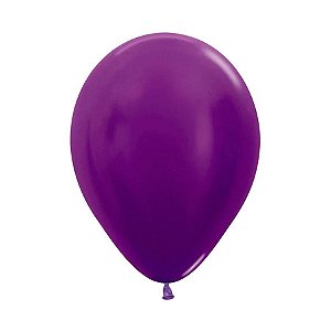 Balão de Festa Latéx Metal - Violeta - Sempertex - Rizzo