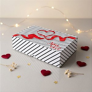 Caixa 6 Doces Retangular - Amor - 6 unidades - Festcolor - Rizzo
