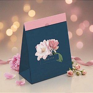 Saco de Papel Para Presentes - Pretty Magnolia - 10 unidades - Cromus - Rizzo
