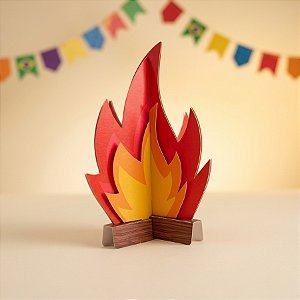 Fogueira Decorativa 3D - 2 unidades - Cromus - Rizzo
