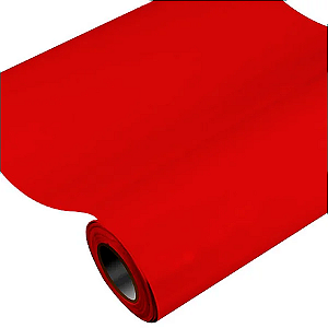 Vinil Adesivo 1m x 30cm - Vermelho Vivo - 01 Unidade - Vinil - Rizzo Embalagens
