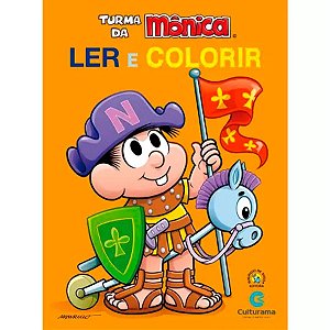 Livro Ler E Colorir Turma Da Monica Cascão Culturama