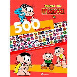 Livro 500 Adesivos - Turma da Monica - 1 unidade - Culturama - Rizzo