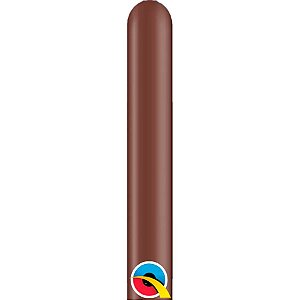 Balão de Festa Canudo - Chocolate Brown (Marrom Chocolate) - 160" - Qualatex - Rizzo