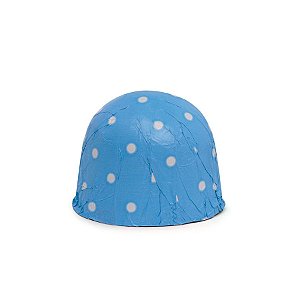 Papel Chumbo 10x9,8cm - Poa Azul/Branco - 300 unidades - Cromus - Rizzo