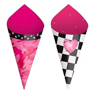 Mini Cone Decorativo Compose - Fashion Show - 24 unidades - Cromus - Rizzo