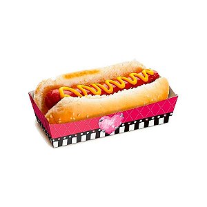 Caixa para Mini Hot Dog - Fashion Show - 8 unidades - Cromus - Rizzo