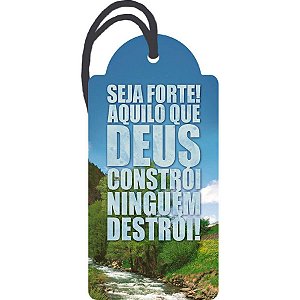 Decor Home Tag "Seja Forte!" - DHT2-005 - 1 unidade - Litoarte - Rizzo