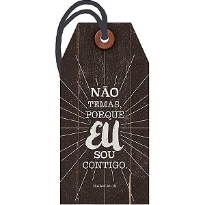 Decor Home Tag "Não Temas" - DHT2-003 - 1 unidade - Litoarte - Rizzo