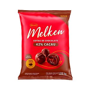 Chocolate em Gotas 42% Cacau - Melken - 1,01kg - 1 unidade - Harald - Rizzo