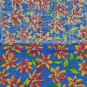 Guardanapo Chita Flor Azul Escuro - 40x40cm - 1 unidade - Rizzo