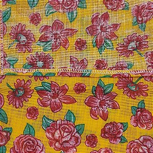 Guardanapo Chita Flor Amarelo - 40x40cm - 1 unidade - Rizzo