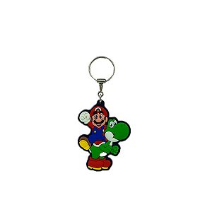 Chaveiro Mario e Yoshi Temático Emborrachado - 1 unidade - Rizzo