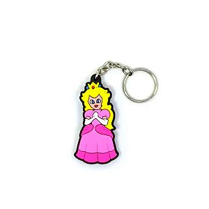 Chaveiro Princesa Peach Temático Emborrachado - 1 unidade - Rizzo