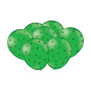 Balão de Festa decorado São João Verde Claro 9'' polegadas - 25 unidades - Festcolor - Rizzo