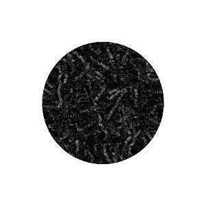 Palha Decorativa de Papel Preto - 100g - 1 unidade - Rizzo