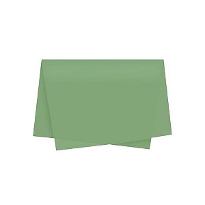 Papel de Seda - 50x70 - Verde Sálvia - 10 unidades - Rizzo