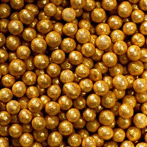 Confeito Pérolas - Dourado - Grande - 60g - 1 UN - Jeni Joni - Rizzo