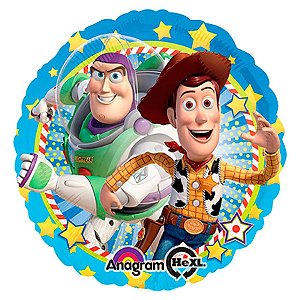 Balão de Festa Metalizado 17'' 43cm - Toy Story - 1 unidade - Cromus - Rizzo