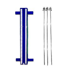 Medidor de Metal para Balão Profissional 16'' - Azul - 1 unidade - Rizzo