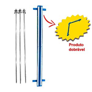 Medidor de Metal para Balão Profissional 32'' - Azul - 1 unidade - Rizzo