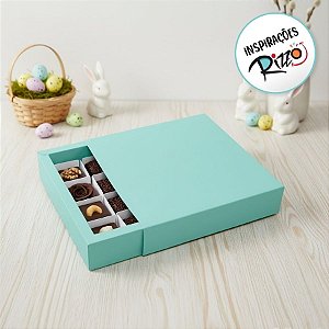 Caixa Luva 16 Bombons Jade - 17cm x17cmx4cm - 1 unidade - Cromus - Rizzo