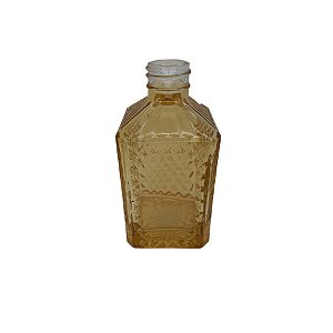 Frasco para Perfumaria de Vidro Quadrado - Jaca Âmbar - 220ml - 1 unidade - Rizzo