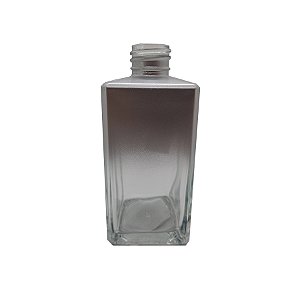 Frasco para Perfumaria de Vidro Quadrado - Londres Prata/Degradê - 250ml - 1 unidade - Rizzo