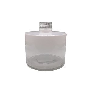 Frasco para Perfumaria de Vidro Redondo - Picolo Branco/Degradê - 240ml - 1 unidade - Rizzo