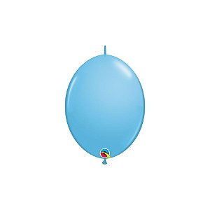 Balão de Festa Látex Liso Q-Link - Azul Claro - 6" 15cm - 50 unidades - Qualatex Outlet - Rizzo