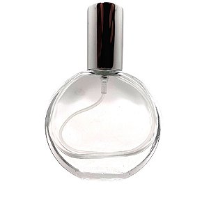 Frasco para Perfumaria de Vidro Monaco Prata - 30ml - 1 unidade - Rizzo