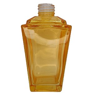 Frasco para aromatizador de Vidro Trapézio Citrino - 260ml - 1 unidade - Rizzo