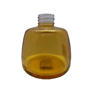 Frasco para Perfumaria de Vidro Redondo - Difusor Mel - 200ml - 1 unidade - Rizzo