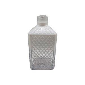 Frasco para Perfumaria de Vidro Quadrado - Jaca Branco Degradê - 270ml - 1 unidade - Rizzo
