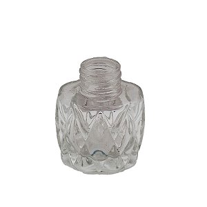 Frasco para Perfumaria de Vidro Oval - Zaragoza Trasparente - 50ml - 1 unidade - Rizzo