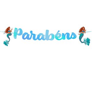 Faixa Parabens - A Pequena Sereia - 1 unidade - Regina - Rizzo
