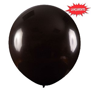 Balão de Festa Redondo Profissional Látex Liso 24'' 60cm - Preto - 3 unidades - Art-Latex - Rizzo