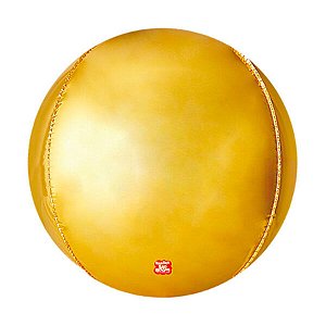 Balão de Festa Metalizado 25" - Dourado - 1 unidade - São Roque - Rizzo