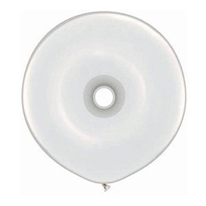 Balão de Festa Látex Donut - Diamond Clear - 16" 40cm - 25 unidades - Qualatex Outlet - Rizzo