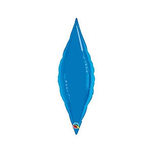 Balão de Festa Microfoil 13" 33cm - Taper Azul Safira - 1 unidade - Qualatex Outlet - Rizzo