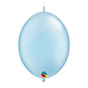 Balão de Festa Látex Liso - Azul Perolado - 6" 15cm - 50 unidades - Qualatex Outlet - Rizzo