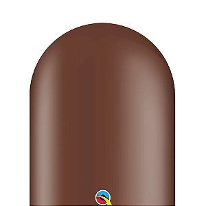 Balão de Festa Canudo - Marrom Chocolate 646Q  - 50 unidades - Qualatex Outlet - Rizzo
