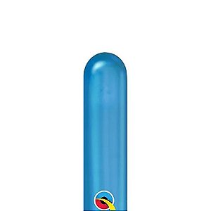 Balão de Festa Canudo - Azul Safira 260Q  - 50 unidades - Qualatex Outlet - Rizzo